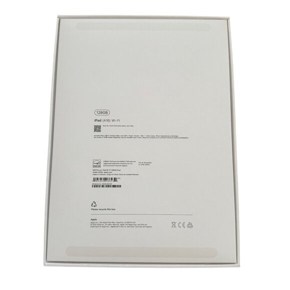 Apple iPad Box for A16 128GB Wifi Silver 2025 Empty Box Only - Picture 2 of 4